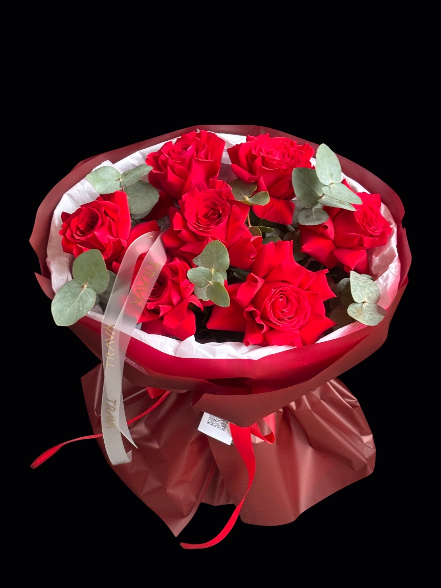 Buchet cu trandafiri rosii de la floraria TRAVA Atelier din Oradea