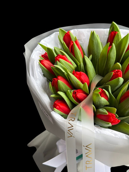 Lalele rosii de la floraria oradea TRAVA