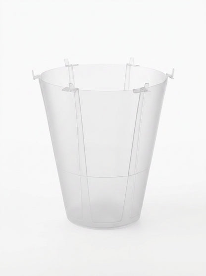 Aquabox transparent pentru transport sigur de buchete și flori proaspete, soluție premium utilizată de florărie TRAVA Oradea pentru livrare flori la domiciliu.